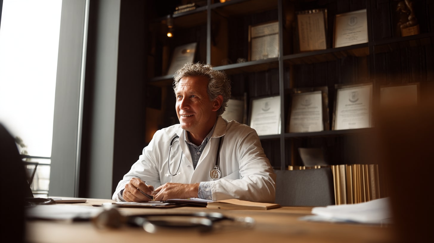 Médecin Info France présentant rôles, spécialités et répartition des praticiens